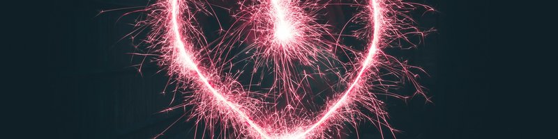 Ein Herz auf Funken